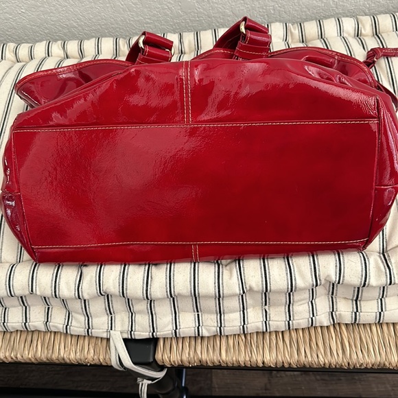 Dooney and Bourke Red Patent Leather Purse - Picture 7 of 16